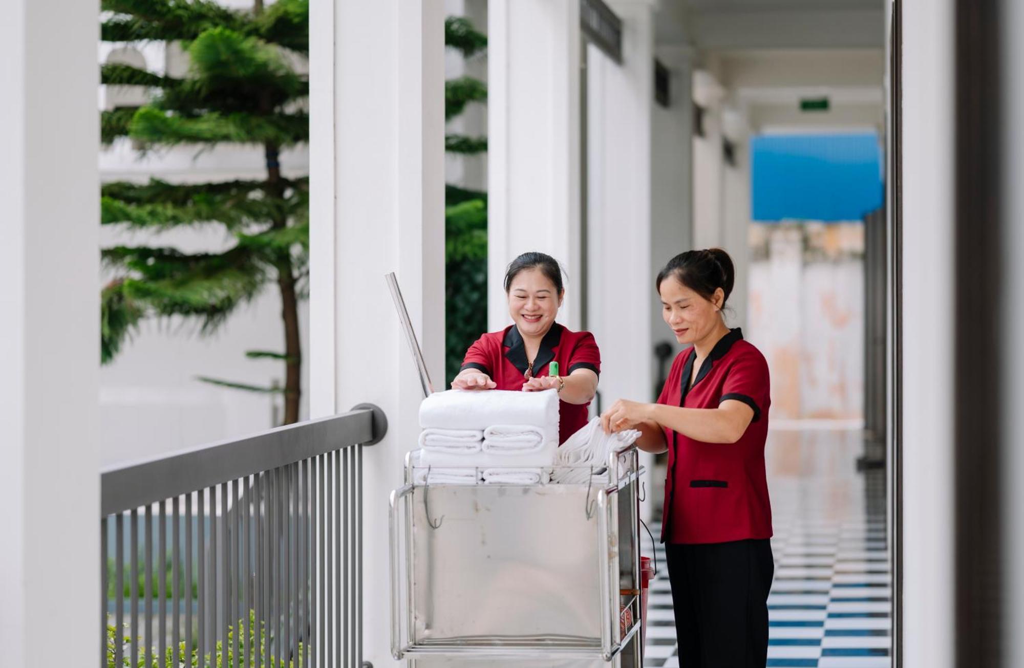 Hotel Khach San Det Nam Dinh Exteriér fotografie